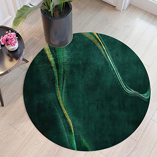 Kurzflor Teppich Rund,Art Deco, Grün, Dark Green, Round Diameter 160 cm, für Wohnzimmer, Korridore, Esszimmer, Schlafzimmer, Küchen, Kinderzimmer Homeoffices Kurzflor Teppich Rund,Art Deco, Grün, Dark Green, Round Diameter 160 cm, für Wohnzimmer, Korridore, Esszimmer, Schlafzimmer, Küchen, Kinderzimmer Homeoffices von Rug-QJDDUP