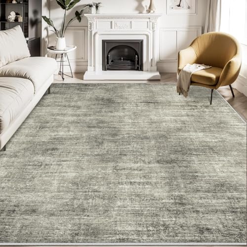 Rug-QJDDUP Teppich Wohnzimmer 90 x 120 cm Anti-Rutsch Waschbarer Teppich für küchen Schlafzimmer Esszimmer Bettvorleger Flur Eingangsbereich Moderne abstrakte Tinte grau Rug-QJDDUP Teppich Wohnzimmer 90 x 120 cm Anti-Rutsch Waschbarer Teppich für küchen Schlafzimmer Esszimmer Bettvorleger Flur Eingangsbereich Moderne abstrakte Tinte grau von Rug-QJDDUP