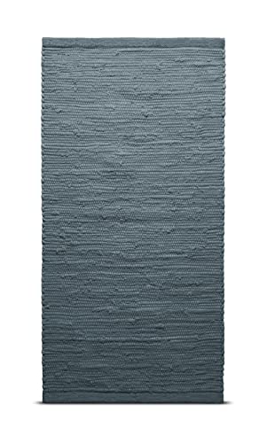 RUG SOLID, Cotton Rog, Steel Grey, 140 x 200 cm von Rug Solid