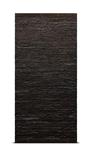 RUG SOLID, Leather Rug, Choco, 75 x 300 cm von Rug Solid