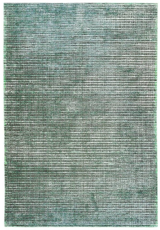 Designteppich MANDOVI Check Box, Rug Studios, Rechteckig, Höhe: 0 mm, Esszimmer, Flur, Handgefertigt, Küche, modern, Schlafzimmer, Wohnzimmer, 200 x 250 cm, türkis/aqua von Rug Studios