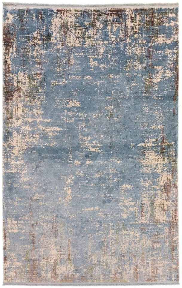 Rug Studios Teppich DHASAN, Rechteckig, Höhe: 12 mm, Wohnzimmer, 40 x 60 cm, Blau Rug Studios Teppich DHASAN, Rechteckig, Höhe: 12 mm, Wohnzimmer, 40 x 60 cm, Blau von Rug Studios