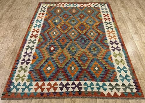 Rug Studios Teppich KELIM ORIGINAL | Farbe: Multi; Größe: 180 x 250 cm | strapazierfähig und leicht zu reinigen | Wohnzimmer | Schlafzimmer von Rug Studios