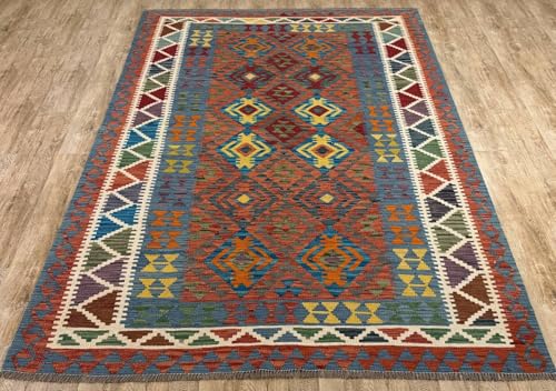 Rug Studios Teppich KELIM ORIGINAL | Farbe: Multi; Größe: 185 x 254 cm | strapazierfähig und leicht zu reinigen | Wohnzimmer | Schlafzimmer Rug Studios Teppich KELIM ORIGINAL | Farbe: Multi; Größe: 185 x 254 cm | strapazierfähig und leicht zu reinigen | Wohnzimmer | Schlafzimmer von Rug Studios