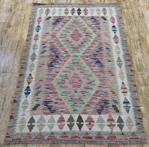 Rug Studios Teppich KELIM ORIGINAL | Farbe: Multi; Größe: 98 x 153 cm | strapazierfähig und leicht zu reinigen | Wohnzimmer | Schlafzimmer von Rug Studios
