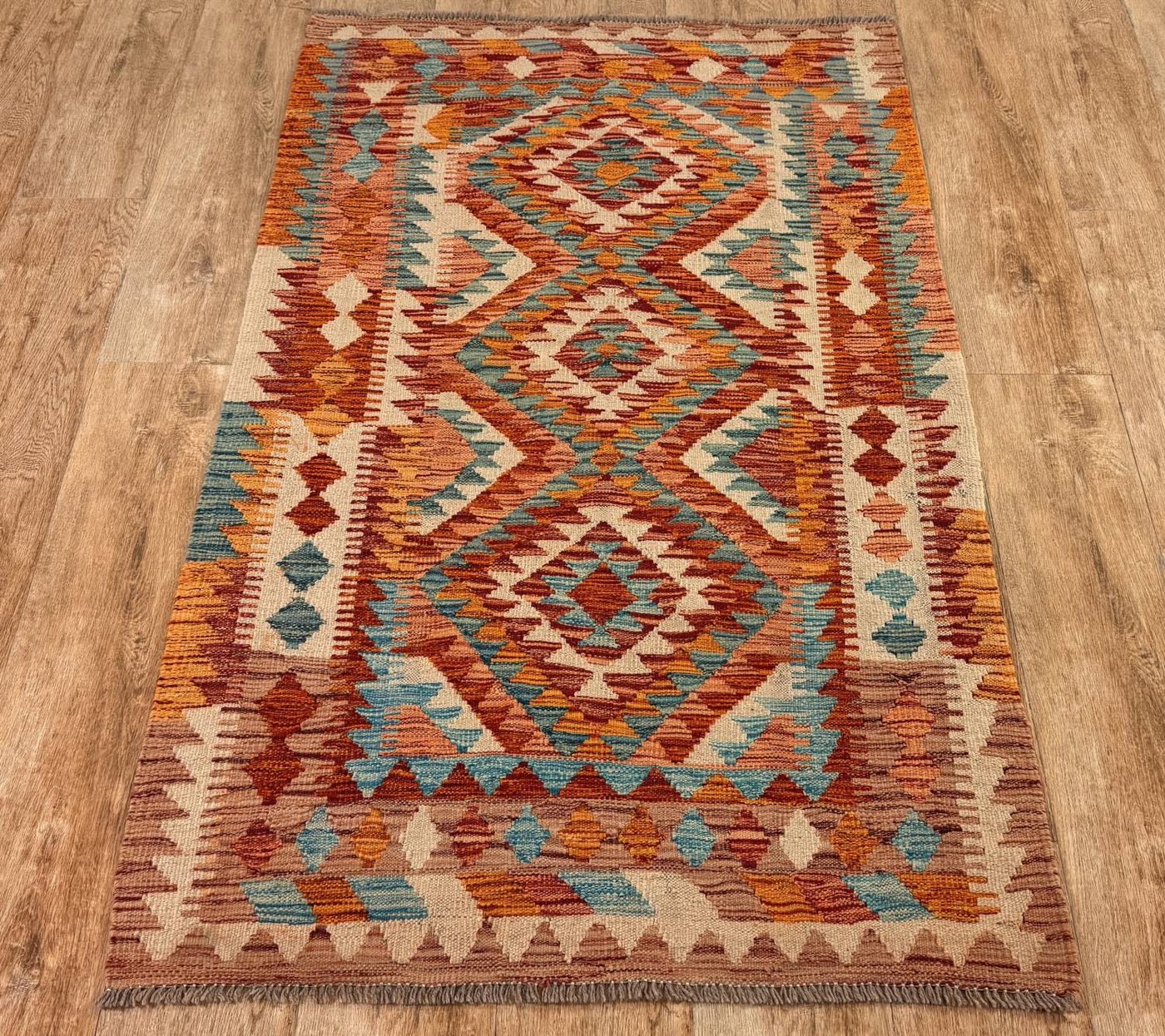 Rug Studios Teppich KELIM ORIGINAL HANDGEARBEITET, Rechteckig, Höhe: 5 mm, Handgefertigt, 100 x 160 cm, Multi Rug Studios Teppich KELIM ORIGINAL HANDGEARBEITET, Rechteckig, Höhe: 5 mm, Handgefertigt, 100 x 160 cm, Multi von Rug Studios