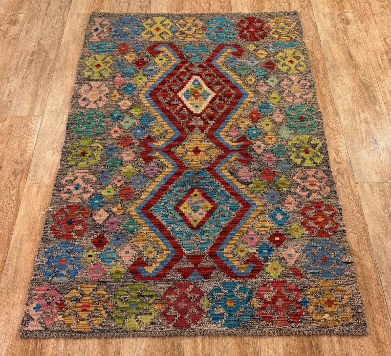 Rug Studios Teppich KELIM ORIGINAL HANDGEARBEITET, Rechteckig, Höhe: 5 mm, Handgefertigt, 102 x 150 cm, Multi Rug Studios Teppich KELIM ORIGINAL HANDGEARBEITET, Rechteckig, Höhe: 5 mm, Handgefertigt, 102 x 150 cm, Multi von Rug Studios