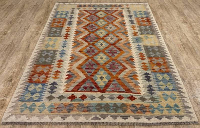 Rug Studios Teppich KELIM ORIGINAL HANDGEARBEITET, Rechteckig, Höhe: 5 mm, Handgefertigt, 147 x 198 cm, Multi Rug Studios Teppich KELIM ORIGINAL HANDGEARBEITET, Rechteckig, Höhe: 5 mm, Handgefertigt, 147 x 198 cm, Multi von Rug Studios