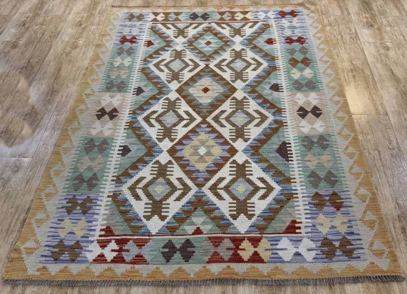 Rug Studios Teppich KELIM ORIGINAL HANDGEARBEITET, Rechteckig, Höhe: 5 mm, Handgefertigt, 148 x 201 cm, Multi von Rug Studios