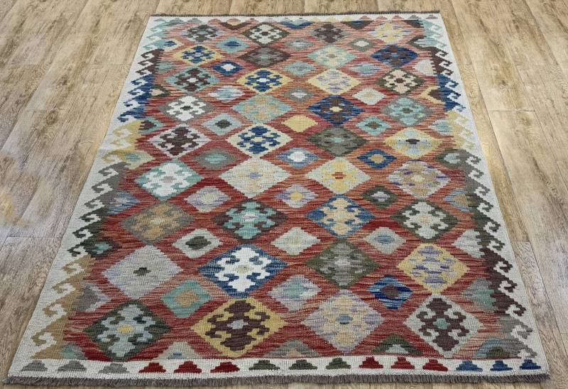 Rug Studios Teppich KELIM ORIGINAL HANDGEARBEITET, Rechteckig, Höhe: 5 mm, Handgefertigt, 150 x 189 cm, Multi Rug Studios Teppich KELIM ORIGINAL HANDGEARBEITET, Rechteckig, Höhe: 5 mm, Handgefertigt, 150 x 189 cm, Multi von Rug Studios
