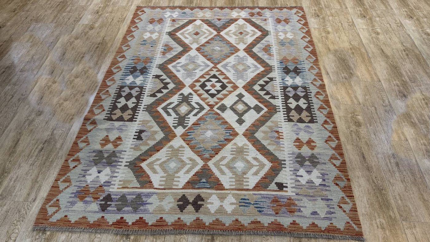 Rug Studios Teppich KELIM ORIGINAL HANDGEARBEITET, Rechteckig, Höhe: 5 mm, Handgefertigt, 152 x 208 cm, Natur von Rug Studios