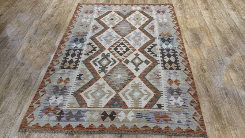 Rug Studios Teppich KELIM ORIGINAL HANDGEARBEITET, Rechteckig, Höhe: 5 mm, Handgefertigt, 152 x 208 cm, Natur Rug Studios Teppich KELIM ORIGINAL HANDGEARBEITET, Rechteckig, Höhe: 5 mm, Handgefertigt, 152 x 208 cm, Natur von Rug Studios