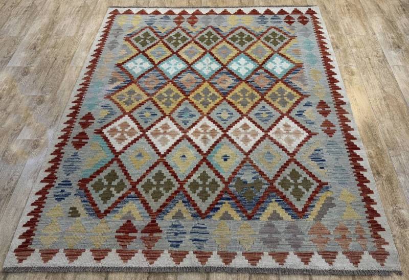 Rug Studios Teppich KELIM ORIGINAL HANDGEARBEITET, Rechteckig, Höhe: 5 mm, Handgefertigt, 155 x 194 cm, Multi Rug Studios Teppich KELIM ORIGINAL HANDGEARBEITET, Rechteckig, Höhe: 5 mm, Handgefertigt, 155 x 194 cm, Multi von Rug Studios