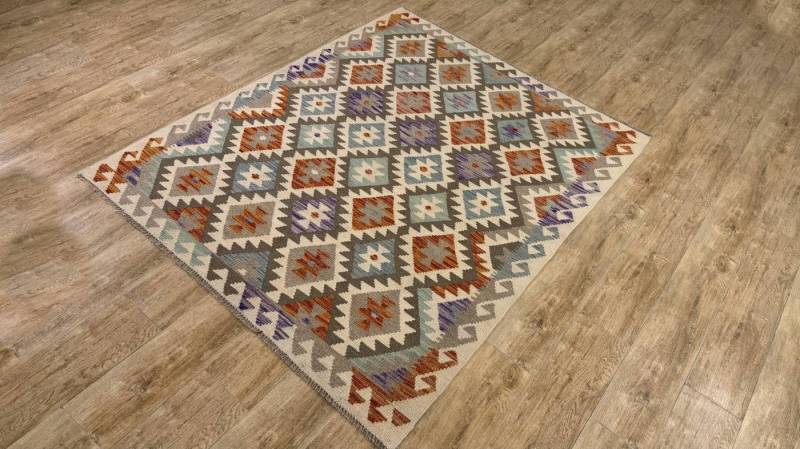 Rug Studios Teppich KELIM ORIGINAL HANDGEARBEITET, Rechteckig, Höhe: 5 mm, Handgefertigt, 156 x 196 cm, Multi Rug Studios Teppich KELIM ORIGINAL HANDGEARBEITET, Rechteckig, Höhe: 5 mm, Handgefertigt, 156 x 196 cm, Multi von Rug Studios