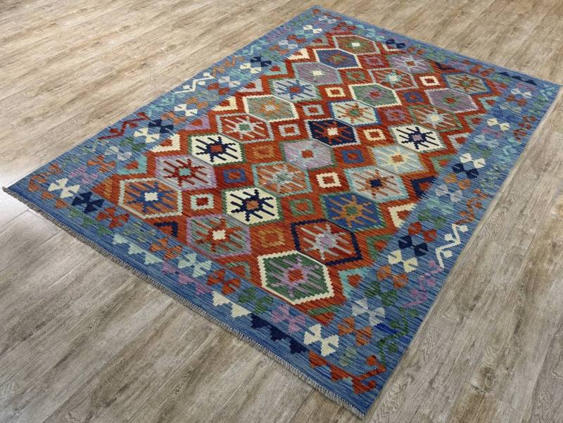 Rug Studios Teppich KELIM ORIGINAL HANDGEARBEITET, Rechteckig, Höhe: 5 mm, Handgefertigt, 175 x 244 cm, Multi von Rug Studios