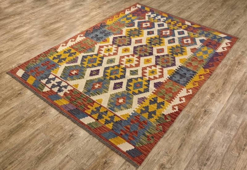 Rug Studios Teppich KELIM ORIGINAL HANDGEARBEITET, Rechteckig, Höhe: 5 mm, Handgefertigt, 183 x 243 cm, Multi Rug Studios Teppich KELIM ORIGINAL HANDGEARBEITET, Rechteckig, Höhe: 5 mm, Handgefertigt, 183 x 243 cm, Multi von Rug Studios