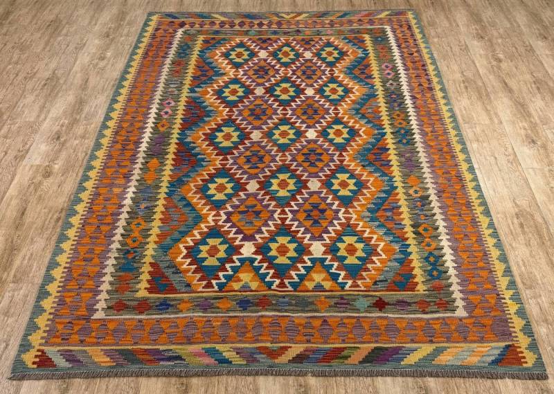 Rug Studios Teppich KELIM ORIGINAL HANDGEARBEITET, Rechteckig, Höhe: 5 mm, Handgefertigt, 185 x 250 cm, Multi von Rug Studios