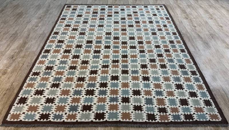 Rug Studios Teppich KELIM ORIGINAL HANDGEARBEITET, Rechteckig, Höhe: 5 mm, Handgefertigt, 186 x 237 cm, Natur von Rug Studios