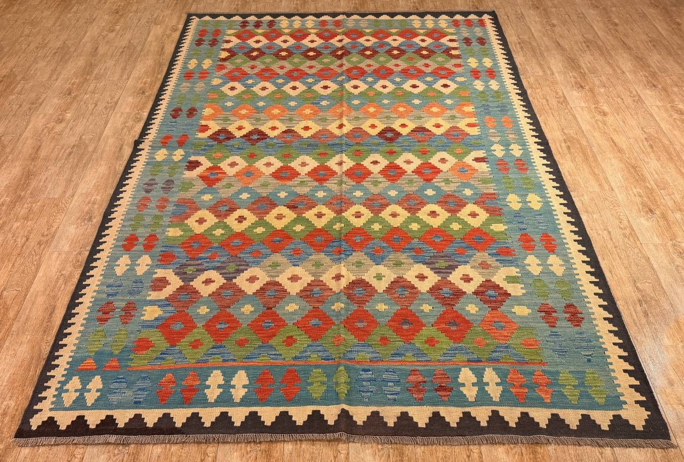 Rug Studios Teppich KELIM ORIGINAL HANDGEARBEITET, Rechteckig, Höhe: 5 mm, Handgefertigt, 199 x 294 cm, Multi Rug Studios Teppich KELIM ORIGINAL HANDGEARBEITET, Rechteckig, Höhe: 5 mm, Handgefertigt, 199 x 294 cm, Multi von Rug Studios