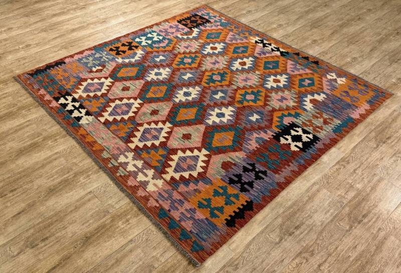 Rug Studios Teppich KELIM ORIGINAL HANDGEARBEITET, Rechteckig, Höhe: 5 mm, Handgefertigt, 200 x 210 cm, Multi von Rug Studios