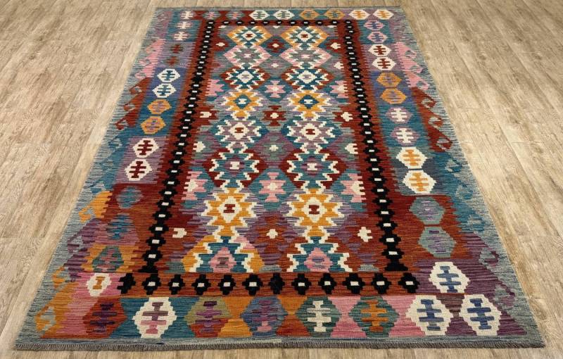 Rug Studios Teppich KELIM ORIGINAL HANDGEARBEITET, Rechteckig, Höhe: 5 mm, Handgefertigt, 200 x 290 cm, Multi von Rug Studios