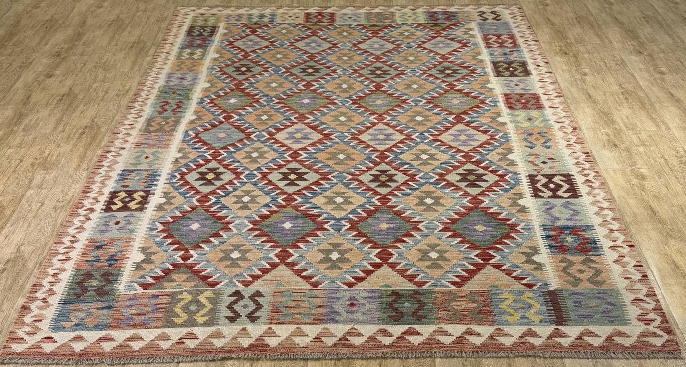 Rug Studios Teppich KELIM ORIGINAL HANDGEARBEITET, Rechteckig, Höhe: 5 mm, Handgefertigt, 202 x 303 cm, Multi Rug Studios Teppich KELIM ORIGINAL HANDGEARBEITET, Rechteckig, Höhe: 5 mm, Handgefertigt, 202 x 303 cm, Multi von Rug Studios