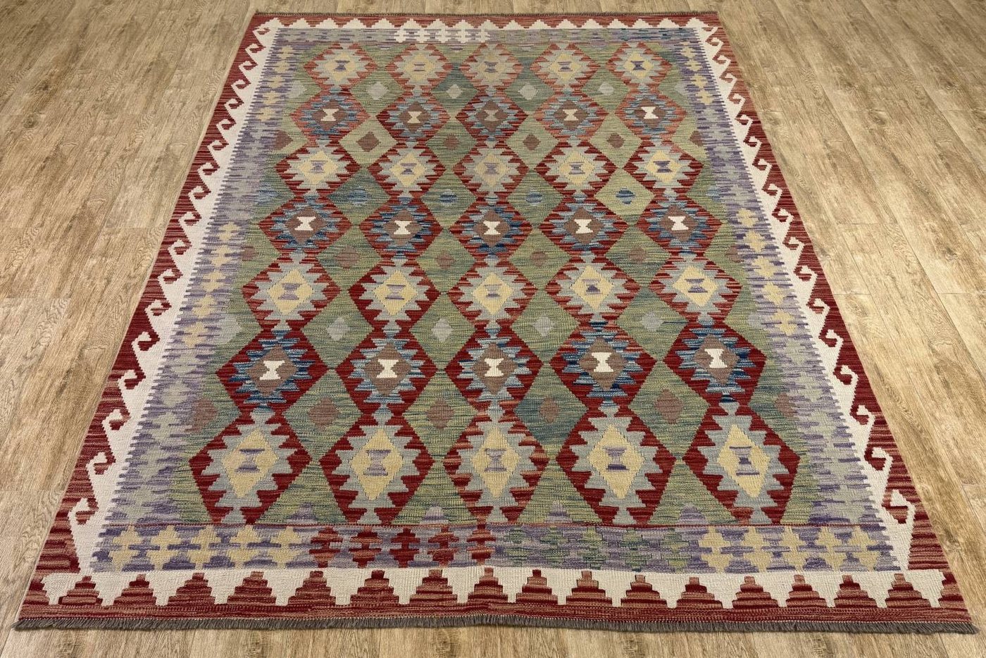 Rug Studios Teppich KELIM ORIGINAL HANDGEARBEITET, Rechteckig, Höhe: 5 mm, Handgefertigt, 204 x 277 cm, Multi Rug Studios Teppich KELIM ORIGINAL HANDGEARBEITET, Rechteckig, Höhe: 5 mm, Handgefertigt, 204 x 277 cm, Multi von Rug Studios