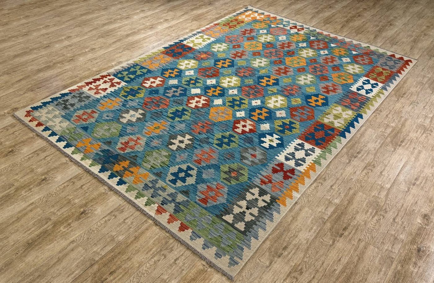 Rug Studios Teppich KELIM ORIGINAL HANDGEARBEITET, Rechteckig, Höhe: 5 mm, Handgefertigt, 206 x 300 cm, Multi Rug Studios Teppich KELIM ORIGINAL HANDGEARBEITET, Rechteckig, Höhe: 5 mm, Handgefertigt, 206 x 300 cm, Multi von Rug Studios