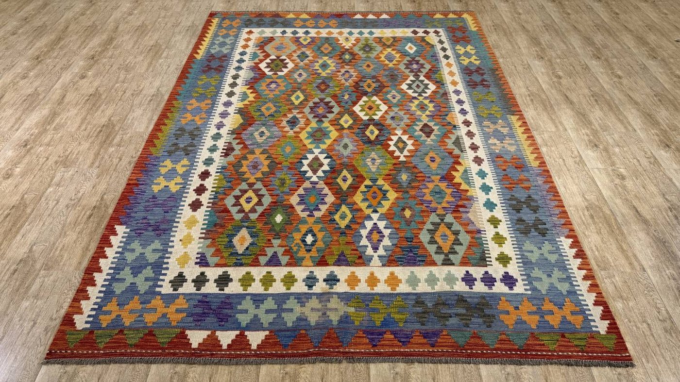 Rug Studios Teppich KELIM ORIGINAL HANDGEARBEITET, Rechteckig, Höhe: 5 mm, Handgefertigt, 215 x 301 cm, Multi Rug Studios Teppich KELIM ORIGINAL HANDGEARBEITET, Rechteckig, Höhe: 5 mm, Handgefertigt, 215 x 301 cm, Multi von Rug Studios