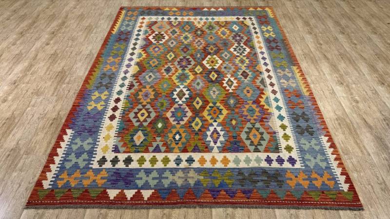 Rug Studios Teppich KELIM ORIGINAL HANDGEARBEITET, Rechteckig, Höhe: 5 mm, Handgefertigt, 215 x 301 cm, Multi Rug Studios Teppich KELIM ORIGINAL HANDGEARBEITET, Rechteckig, Höhe: 5 mm, Handgefertigt, 215 x 301 cm, Multi von Rug Studios