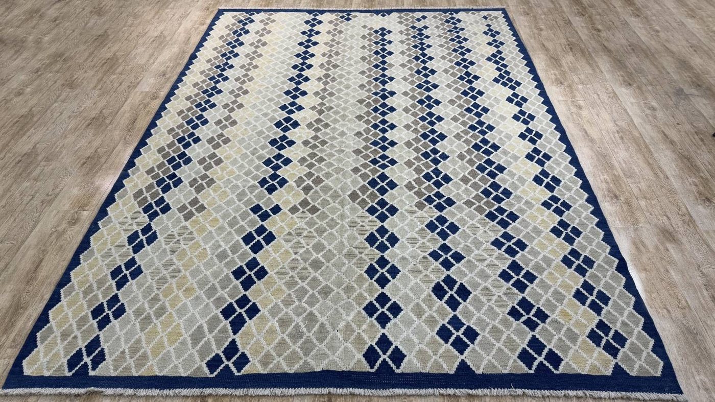 Rug Studios Teppich KELIM ORIGINAL HANDGEARBEITET, Rechteckig, Höhe: 5 mm, Handgefertigt, 216 x 297 cm, Blau Rug Studios Teppich KELIM ORIGINAL HANDGEARBEITET, Rechteckig, Höhe: 5 mm, Handgefertigt, 216 x 297 cm, Blau von Rug Studios