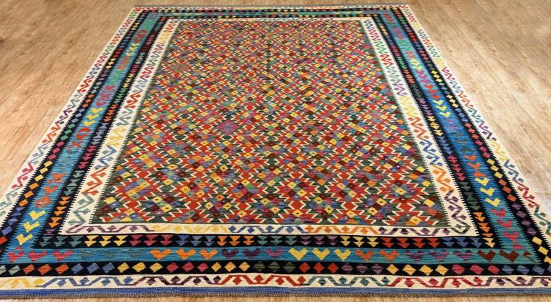 Rug Studios Teppich KELIM ORIGINAL HANDGEARBEITET, Rechteckig, Höhe: 5 mm, Handgefertigt, 309 x 386 cm, Multi Rug Studios Teppich KELIM ORIGINAL HANDGEARBEITET, Rechteckig, Höhe: 5 mm, Handgefertigt, 309 x 386 cm, Multi von Rug Studios