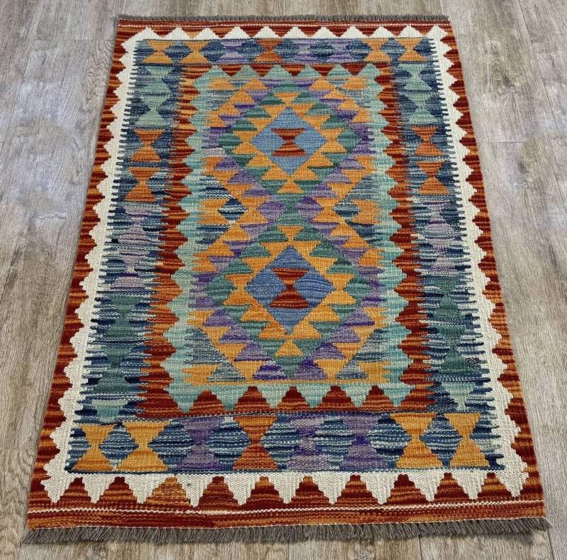 Rug Studios Teppich KELIM ORIGINAL HANDGEARBEITET, Rechteckig, Höhe: 5 mm, Handgefertigt, 80 x 119 cm, Multi Rug Studios Teppich KELIM ORIGINAL HANDGEARBEITET, Rechteckig, Höhe: 5 mm, Handgefertigt, 80 x 119 cm, Multi von Rug Studios