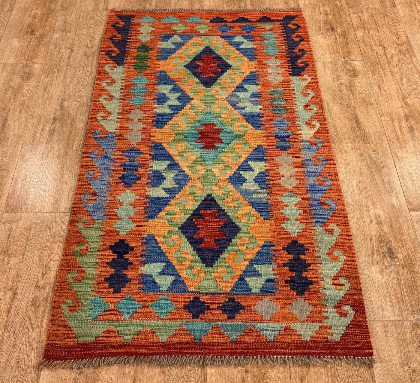 Rug Studios Teppich KELIM ORIGINAL HANDGEARBEITET, Rechteckig, Höhe: 5 mm, Handgefertigt, 80 x 140 cm, Multi Rug Studios Teppich KELIM ORIGINAL HANDGEARBEITET, Rechteckig, Höhe: 5 mm, Handgefertigt, 80 x 140 cm, Multi von Rug Studios