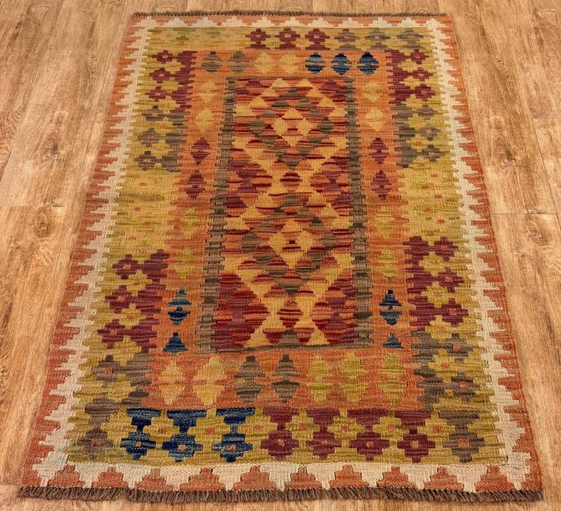 Rug Studios Teppich KELIM ORIGINAL HANDGEARBEITET, Rechteckig, Höhe: 5 mm, Handgefertigt, 99 x 142 cm, Multi Rug Studios Teppich KELIM ORIGINAL HANDGEARBEITET, Rechteckig, Höhe: 5 mm, Handgefertigt, 99 x 142 cm, Multi von Rug Studios