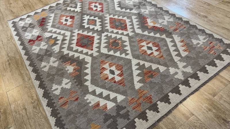 Rug Studios Teppich KELIM ORIGINAL HANDGEARBEITET, Rechteckig, Höhe: 5 mm, Handgefertigt, 155 x 199 cm, Natur von Rug Studios