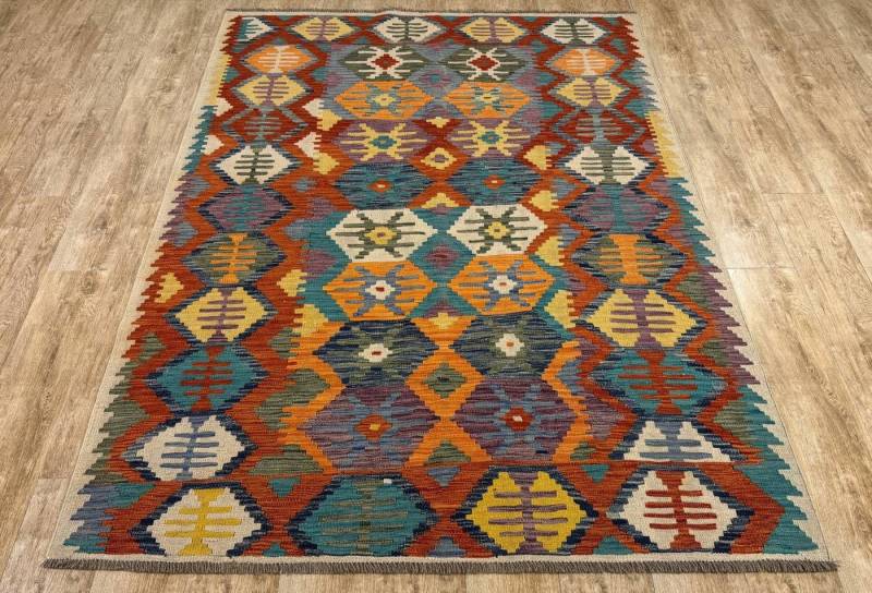 Rug Studios Teppich KELIM ORIGINAL HANDGEARBEITET IN AFGHANISTAN, Rechteckig, Höhe: 5 mm, Handgefertigt, 173 x 237 cm, Multi Rug Studios Teppich KELIM ORIGINAL HANDGEARBEITET IN AFGHANISTAN, Rechteckig, Höhe: 5 mm, Handgefertigt, 173 x 237 cm, Multi von Rug Studios