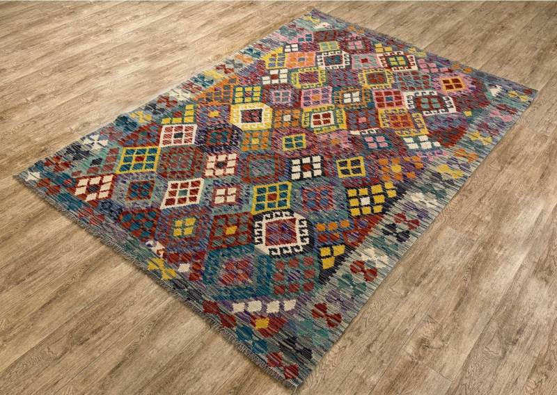 Rug Studios Teppich KELIM ORIGINAL HANDGEARBEITET, Rechteckig, Höhe: 5 mm, Handgefertigt, 184 x 239 cm, Multi Rug Studios Teppich KELIM ORIGINAL HANDGEARBEITET, Rechteckig, Höhe: 5 mm, Handgefertigt, 184 x 239 cm, Multi von Rug Studios