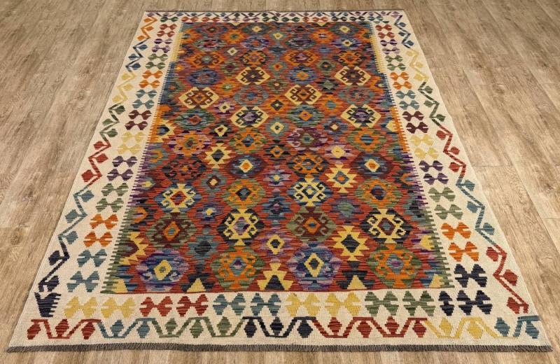 Rug Studios Teppich KELIM ORIGINAL HANDGEARBEITET, Rechteckig, Höhe: 5 mm, Handgefertigt, 187 x 246 cm, Multi Rug Studios Teppich KELIM ORIGINAL HANDGEARBEITET, Rechteckig, Höhe: 5 mm, Handgefertigt, 187 x 246 cm, Multi von Rug Studios