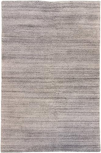 Rug Studios Teppich KHANGRI Uni | Handgeknüpft | Farbe: Hellgrau; Größe: 200 x 300 cm | strapazierfähig und leicht zu reinigen | Wohnzimmer | Schlafzimmer von Rug Studios