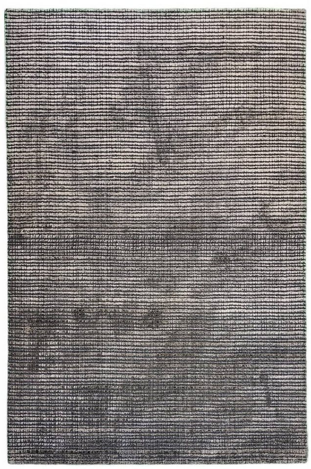 Rug Studios Teppich MANDOVI Check Box, Rechteckig, Höhe: 0 mm, Wohnzimmer, 70 x 140 cm, Graubraun von Rug Studios