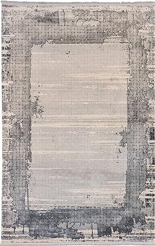 Rug Studios Teppich SARAYU | Farbe: Schwarz; Größe: 60 x 90 cm | strapazierfähig und leicht zu reinigen | Wohnzimmer | Schlafzimmer von Rug Studios
