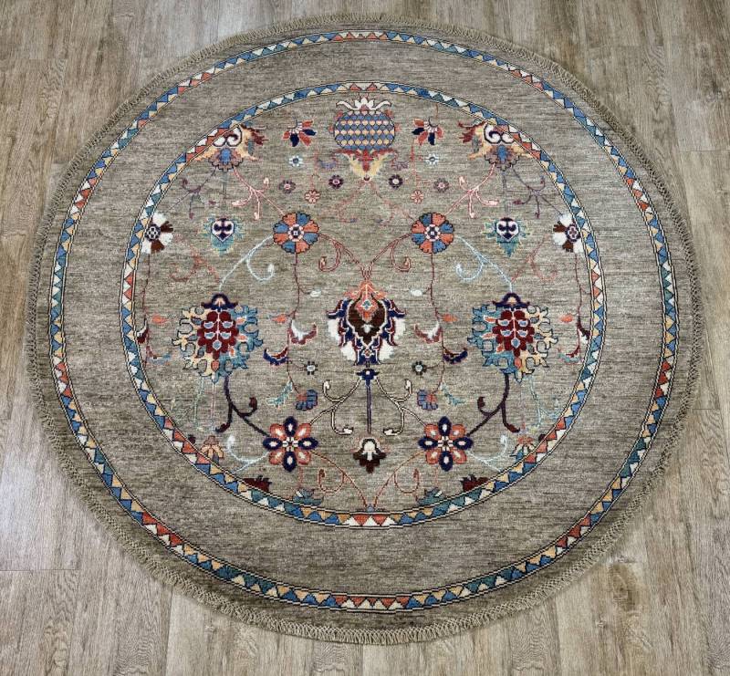 Rug Studios Teppich ZIEGLER-FEIN ORIGINAL, Rechteckig, Höhe: 8 mm, Handgeknüpft, 153 x 154 cm, Grau Rug Studios Teppich ZIEGLER-FEIN ORIGINAL, Rechteckig, Höhe: 8 mm, Handgeknüpft, 153 x 154 cm, Grau von Rug Studios