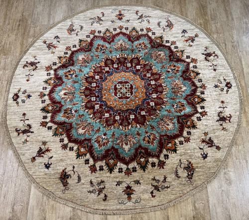 Rug Studios Teppich ZIEGLER-ORIGINAL | Farbe: Beige; Größe: 177 x 175 cm | strapazierfähig und leicht zu reinigen | Wohnzimmer | Schlafzimmer Rug Studios Teppich ZIEGLER-ORIGINAL | Farbe: Beige; Größe: 177 x 175 cm | strapazierfähig und leicht zu reinigen | Wohnzimmer | Schlafzimmer von Rug Studios