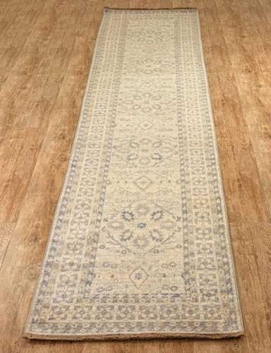 Rug Studios Teppich ZIEGLER-ORIGINAL | Farbe: Beige; Größe: 81 x 401 cm | strapazierfähig und leicht zu reinigen | Wohnzimmer | Schlafzimmer von Rug Studios