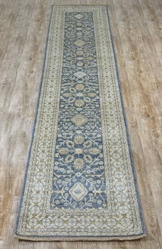 Rug Studios Teppich ZIEGLER-ORIGINAL | Farbe: Blau; Größe: 82 x 366 cm | strapazierfähig und leicht zu reinigen | Wohnzimmer | Schlafzimmer Rug Studios Teppich ZIEGLER-ORIGINAL | Farbe: Blau; Größe: 82 x 366 cm | strapazierfähig und leicht zu reinigen | Wohnzimmer | Schlafzimmer von Rug Studios