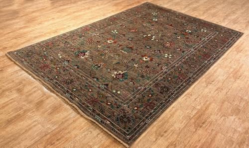 Rug Studios Teppich ZIEGLER-ORIGINAL | Farbe: Braun; Größe: 194 x 295 cm | strapazierfähig und leicht zu reinigen | Wohnzimmer | Schlafzimmer von Rug Studios