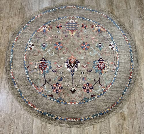 Rug Studios Teppich ZIEGLER-ORIGINAL | Farbe: Grau; Größe: 153 x 154 cm | strapazierfähig und leicht zu reinigen | Wohnzimmer | Schlafzimmer Rug Studios Teppich ZIEGLER-ORIGINAL | Farbe: Grau; Größe: 153 x 154 cm | strapazierfähig und leicht zu reinigen | Wohnzimmer | Schlafzimmer von Rug Studios