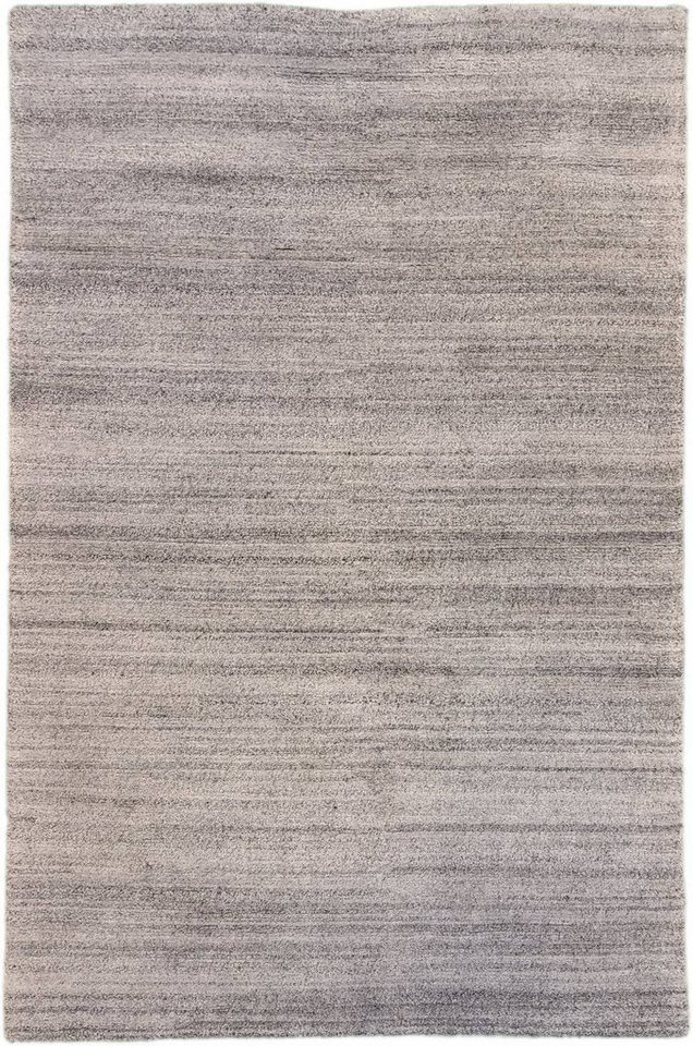 Rug Studios Teppich KHANGRI UNI, Rechteckig, Höhe: 17 mm, Handgeknüpft, 40 x 60 cm, hellgrau Rug Studios Teppich KHANGRI UNI, Rechteckig, Höhe: 17 mm, Handgeknüpft, 40 x 60 cm, hellgrau von Rug Studios