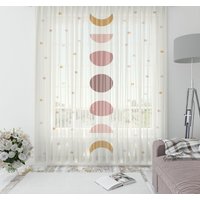 Kinder Boho Tüll Vorhang, Netz Vorhang, Kinderzimmer Vorhang, Fenster Tüll, Waschbar Vorhang, Babyzimmer Vorhang von RugExclusive